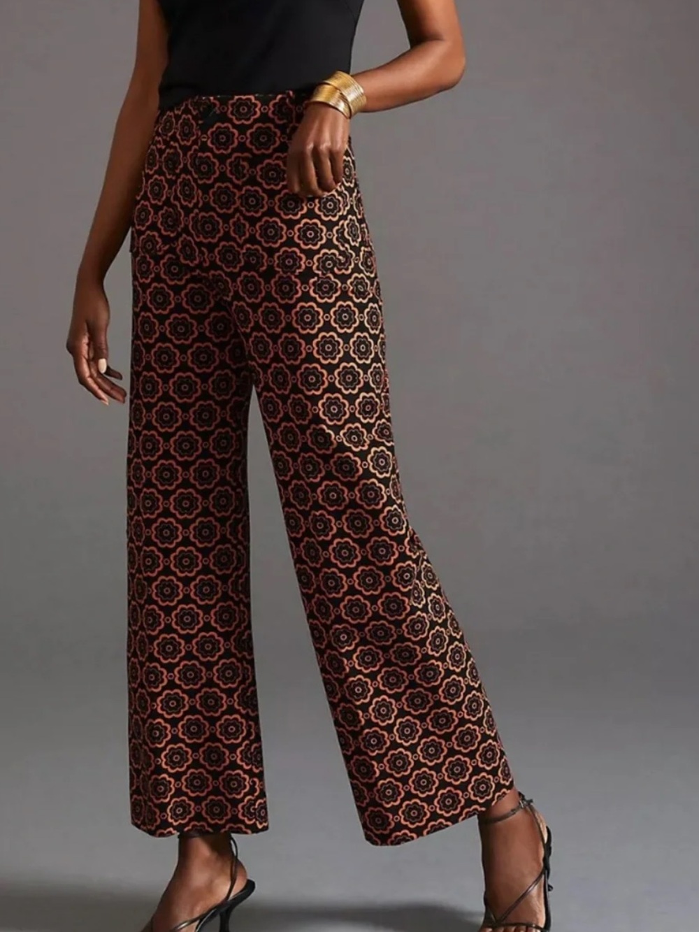 Maeve Colette Wide Leg Crop Retro Mod Floral
size 31 - Picture 1 of 6